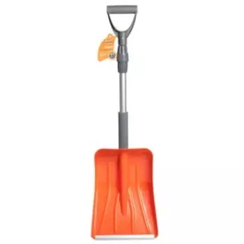 Лопата пластиковая, автомобильная, ковш 240 350 мм, с планкой, с пластиковым телескопическим черенком, Airline AB-S-01