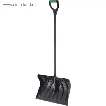 Лопата пластиковая, ковш 325 × 500 мм, с планкой, металлический черенок, с ручкой, Palisad