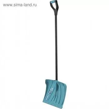 Лопата пластиковая, ковш 335 × 460 мм, с планкой, металлопластиковый черенок, с ручкой, Palisad LUXE