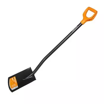 Лопата садовая "Fiskars" с закругл.лезвие SolidTM