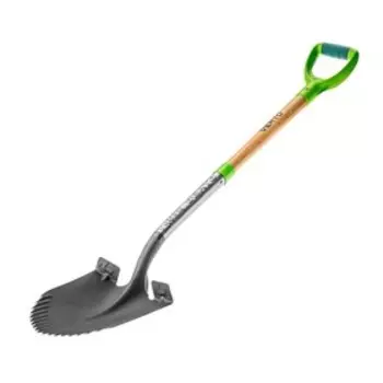 Лопата штыковая, острая, L = 115 см, деревянный черенок с ручкой