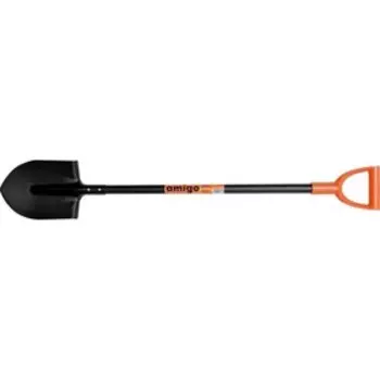 Лопата штыковая, острая, L = 126 см, металлический черенок