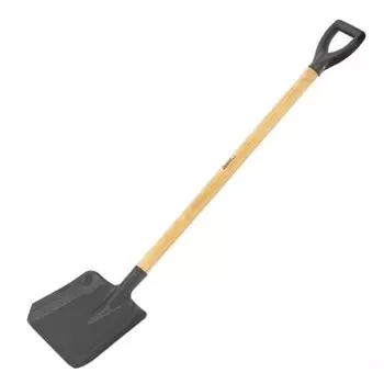 Лопата совковая, L = 128 см, деревянный черенок с ручкой, «Сибртех»