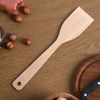 Лопатка деревянная, 27 х 5,5 х 0,4см, бук