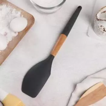 Лопатка Доляна «Брауни», 326 см, серая, бежевая