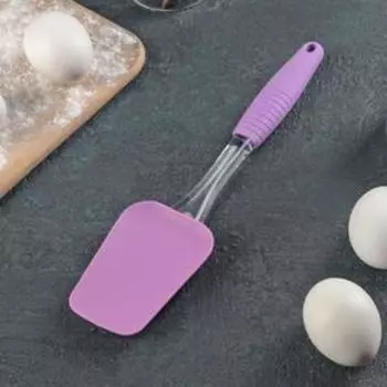 Лопатка Доляна «Про», силикон, 25.5 см, красная