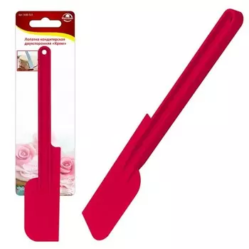 Лопатка кондитерская двухсторонняя Мультидом «Крем», пластик