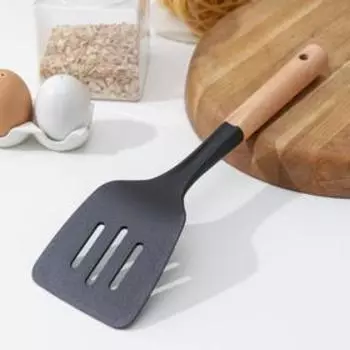 Лопатка кухонная Доляна Margo, 30 см, цвет чёрный