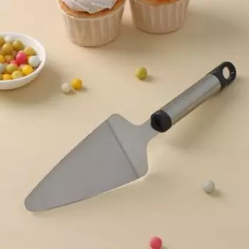 Лопатка кулинарная Доляна «Помощник», 26 см, серебристая