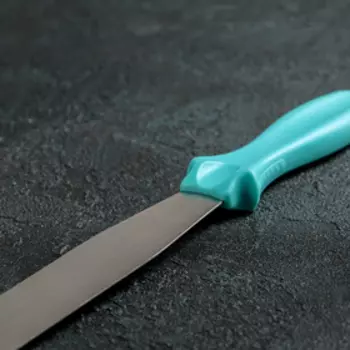 Кондитерская лопатка - палетка, прямая, 32 см, рабочая часть 20 см, цвет чёрный