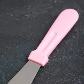 Кондитерская лопатка - палетка, прямая, 37 см, рабочая часть 25 см, чёрная