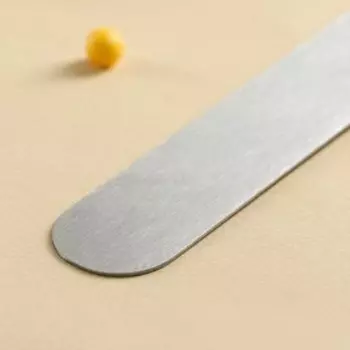 Кондитерская лопатка - палетка прямая Доляна, 373 см, рабочая часть 24,5 см, цвет серебристый