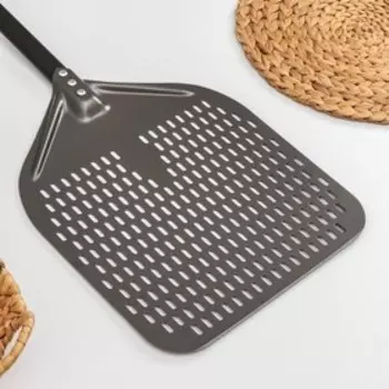 Лопатка перфорированная Priority, 73×33 см, цвет коричневый