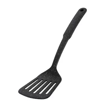 Лопатка Regent inox Punto nero, кулинарная, с прорезями, 32х9 см