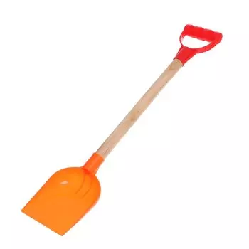 Лопатка детская с деревянной ручкой, 56 см, МИКС