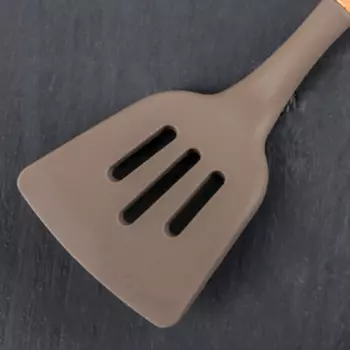 Лопатка с прорезями Доляна «Брауни», 327 см, серая, бежевая