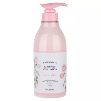 Лосьон для тела DEOPROCE MILKY RELAXING PERFUMED BODY LOTION COTTON ROSE 500 мл