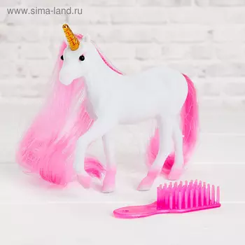 Лошадь «Единорог» с аксессуарами, цвета МИКС