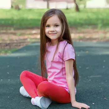 Лосины «Basic», рост 146 см, цвет красный