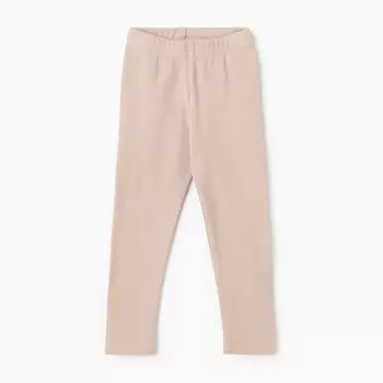 Лосины для девочки, цвет бежевый, рост 116 см