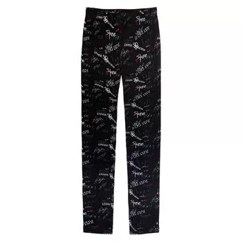 Лосины для девочки, рост 140 см, цвет чёрный