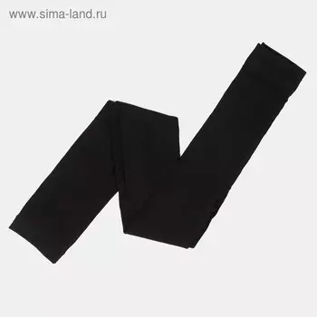 Лосины женские из микрофибры с начесом, 260 den, цвет чёрный, размер 2