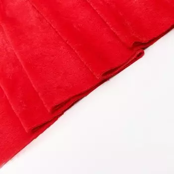 Ткань для рукоделия, «Мех» на трикотажной основе, лоскут 100 150 см, цвет красный