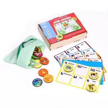 Лото детское «Азбука», 36 деталей, 6 карточек