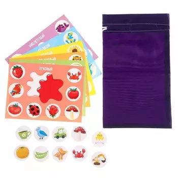 Лото с деревянными фишками «Цвета» Baby Toys