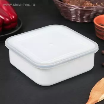 Лоток эмалированный, 1 л, цвет белый