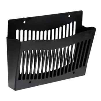 Настенный лоток для бумаг Стамм, 261034 см, пластиковый, черный