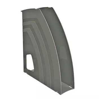 Лоток для бумаг вертикальный Calligrata "Премиум", 70мм, серый