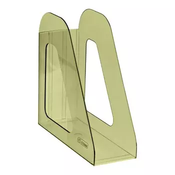 Лоток для бумаг вертикальный "Фаворит", тонированный, зелёный лайм