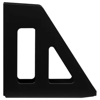 Лоток для бумаг вертикальный СТАММ "Актив", черный, ширина 70мм