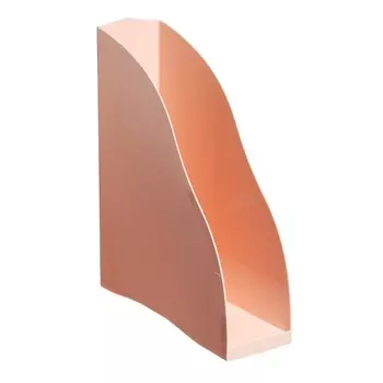 Лоток для бумаг вертикальный СТАММ "Дельта", ширина 85 мм, розовый