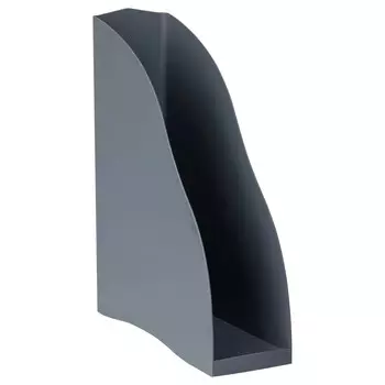 Лоток для бумаг вертикальный Стамм «Дельта», ширина 85 мм, серый