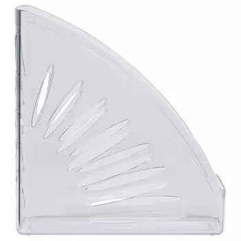 Лоток для бумаг вертикальный, СТАММ «Лидер», ширина 70 мм, прозрачный