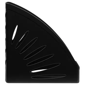 Лоток для бумаг вертикальный, СТАММ "Тропик", ширина 110мм, черный