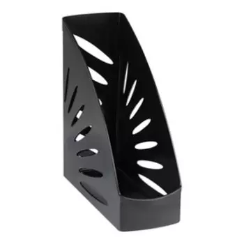 Лоток для бумаг вертикальный "Тропик", чёрный