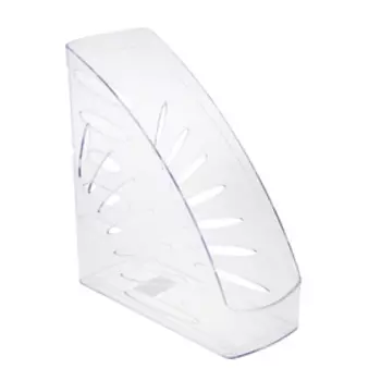 Лоток для бумаг вертикальный "Тропик", прозрачный