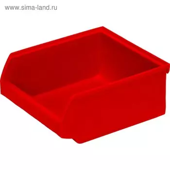 Лоток для склада Ancona, сплошной красный, 107х98х47 мм