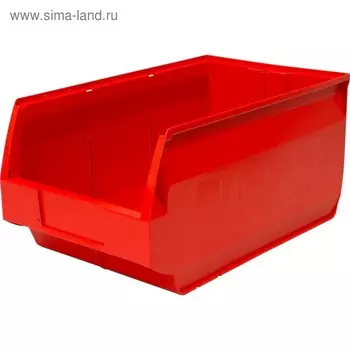 Лоток для склада Venezia, сплошной, красный, 500х310х250 мм