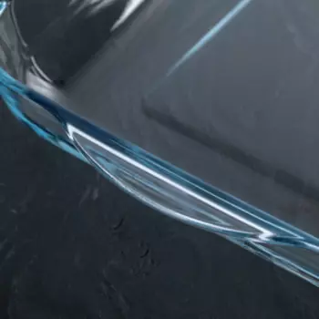 Форма для запекания Paabahe Borcam, 3,2 л, 2828 см, стекло, прозрачная