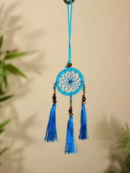 Ловец снов 4х20 см. голубой