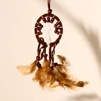 Ловец снов "Дерево" коричневый 6х0,5х20 см