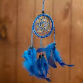 Ловец снов "Голубая совушка" 40х7х1 см