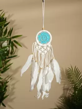 Ловец снов "Голубое солнце" 6х30 см.