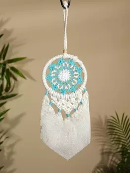 Ловец снов "Голубой цветок" 12х33 см.