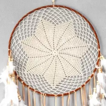 Ловец снов "Кружевной цветок"" 105х40 см