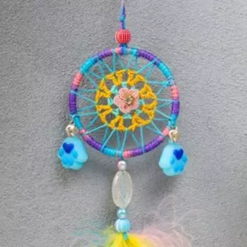 Ловец снов "Лапки" яркий 38х7 см